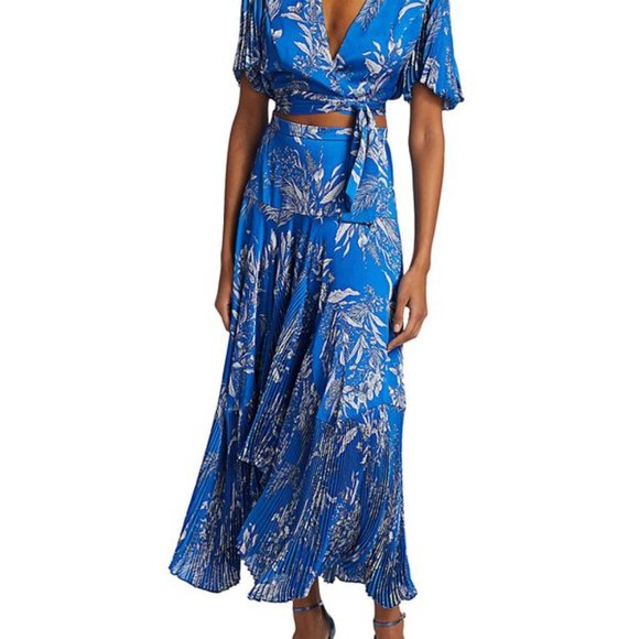 Alexis Women's set in Blue Palm NWT - Picture 3 of 3